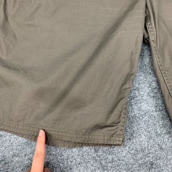 The North Face Khaki Shorts Mens XL Brown Cotton Flat Front Outdoor 3 Pockets - Picture 4 of 14